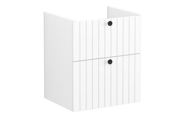 VitrA Root Groove 60cm 2 Drawer Washbasin Unit - Matt White